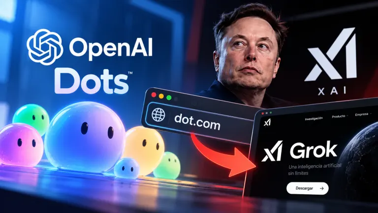 OpenAI Dots: la nueva IA y el curioso dominio que lleva a Grok