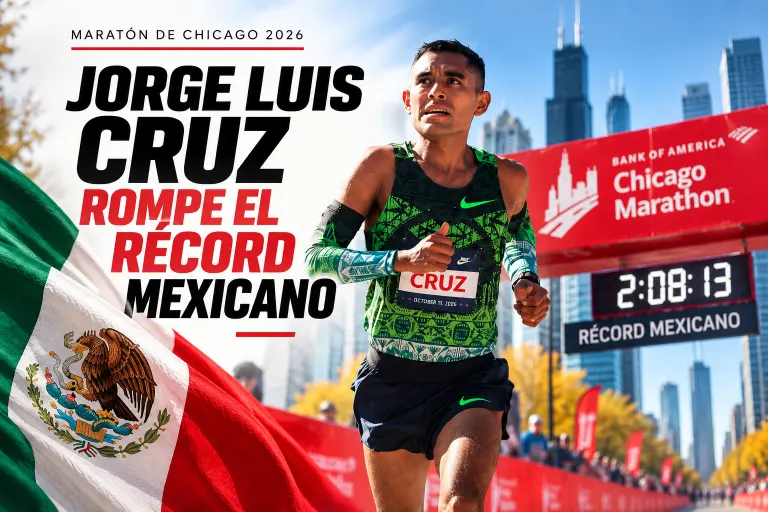 Jorge Luis Cruz hace historia en Chicago: rompe el récord mexicano de maratón tras 31 años